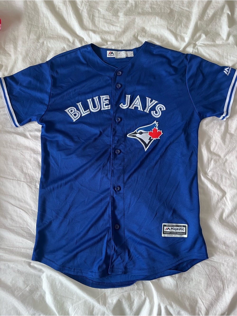 Majestic Kids Blue Toronto Blue Jays Button-Front Jersey XL Troy Tulowitzki